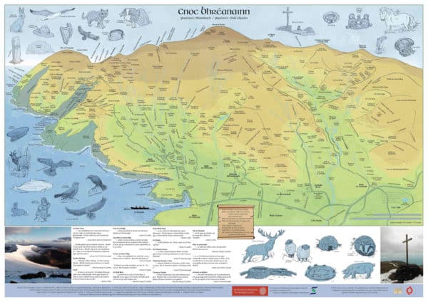 Map of Mount Brandon / Mapa Chnoc Bhréanain