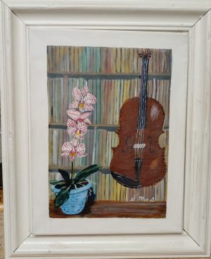 “Orchid agus an Veidhlín” le Áine Bean Mhic Amhlaoibh