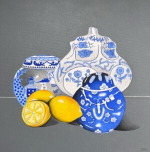 Porcelain blue with Lemons 2 le Jenny McCarthy