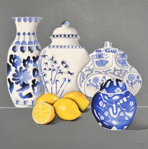 Porcelain blue with Lemons 1 le Jenny McCarthy
