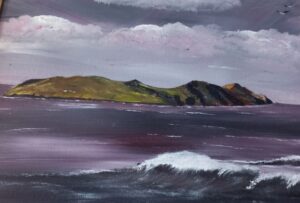 An Blascaod Mór/Great Blasket Island le Veronica Ní Uallacháin