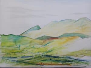 Sketch of Mount Brandon le Patricia Lenihan