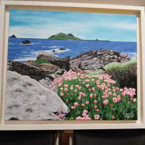 Great Blaskets with Seapinks le Barbie Begley